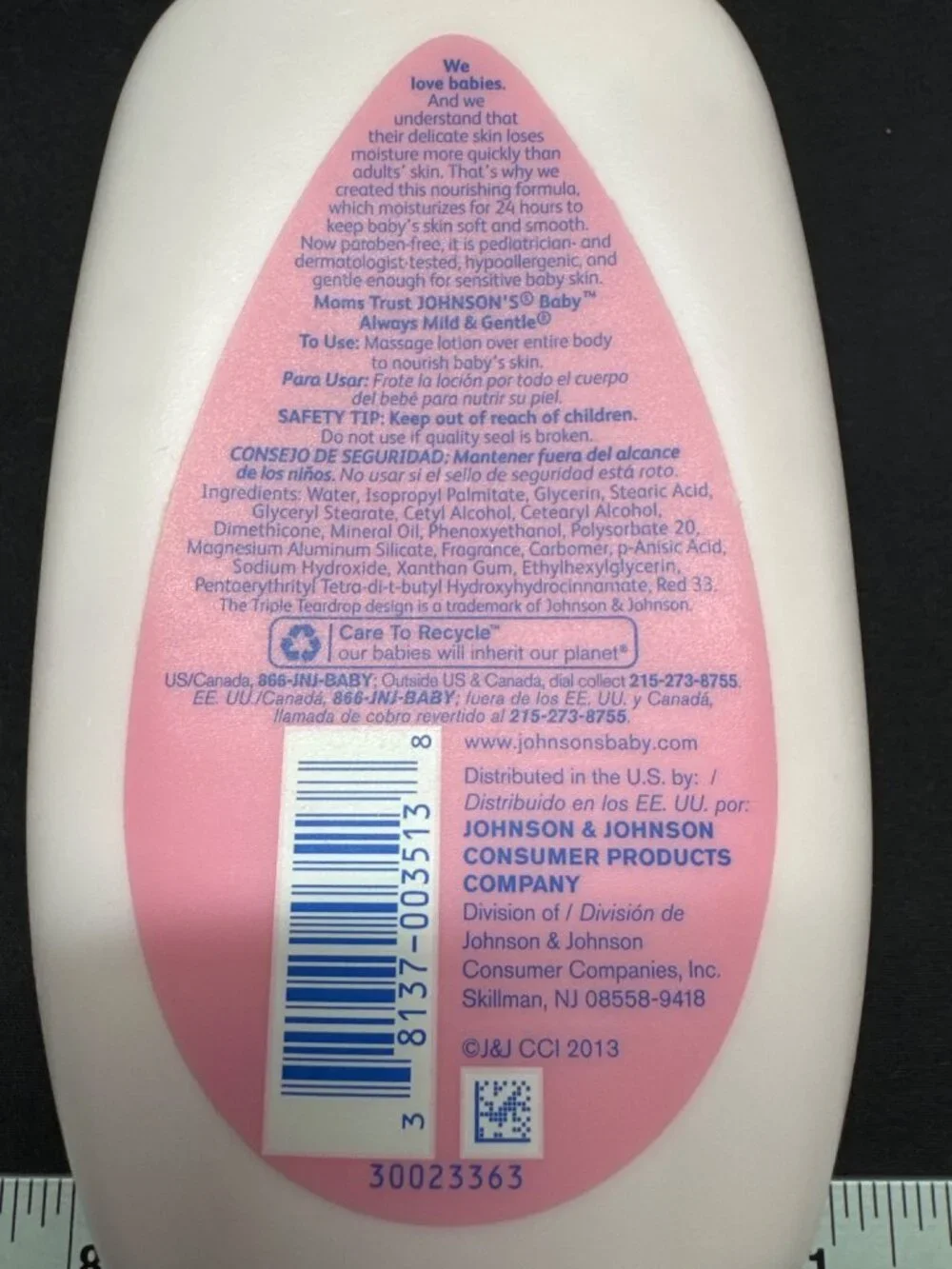 Johnsons Baby Lotion 9 Fl Oz Nourishes Babys Skin 24 Hours Mild Gentle Hypoaller